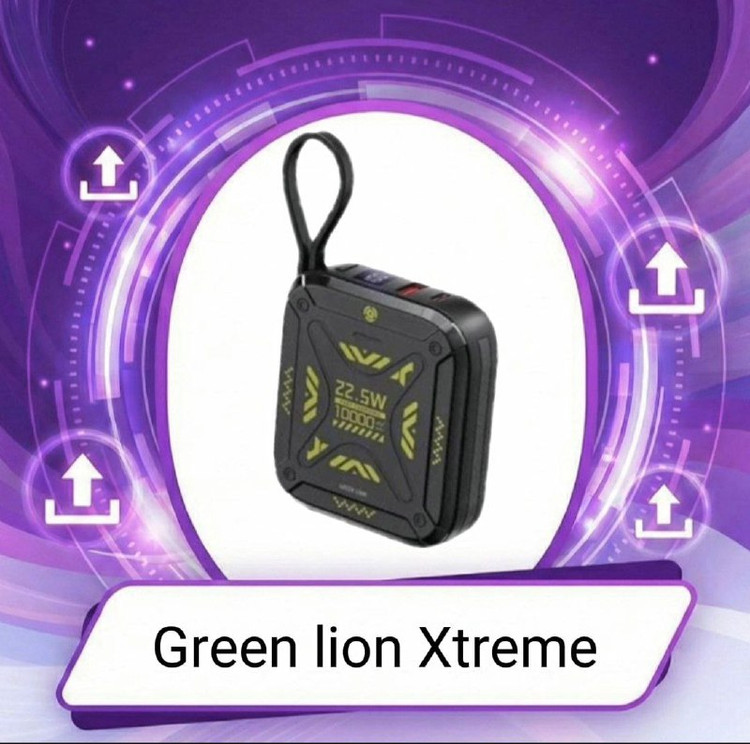 پاوربانک گرین لاین مدل Xtreme 10 ظرفیت 10000 میلی آمپر