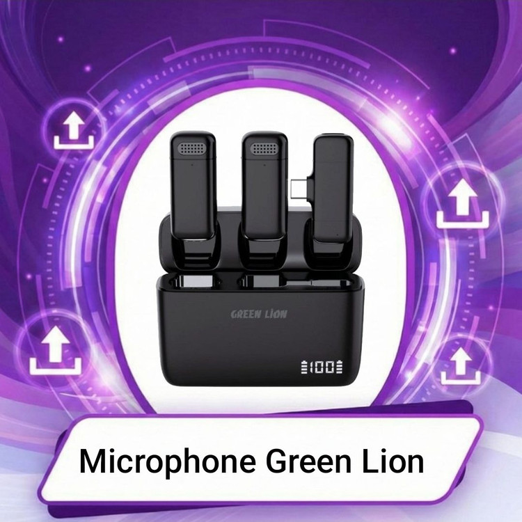میکروفون گرین لاین مدل Duo Cast _GNDCTWMICTCBK TYPE C