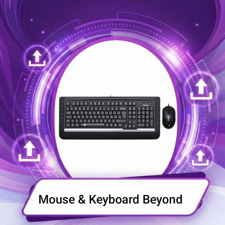 ست ماوس و کیبورد فراسو مدل BMK-6141 با حروف فارسی
