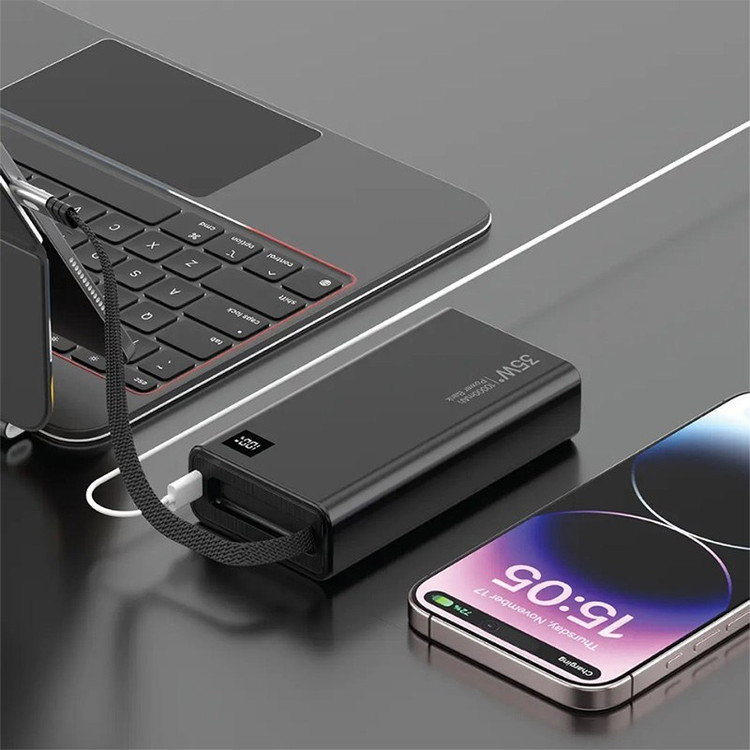 پاوربانک 35 وات گرین لاین مدل Retractable ظرفیت 20000 میلی آمپر ساعت
